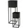 Spetebo Blumentopf Set 58 x 37 cm Schwarz