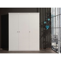 Vipack Kleiderschrank Kleiderschrank mit 3 Türen, bietet viel Stauraum, Ausf. Weiß lackiert weiß
