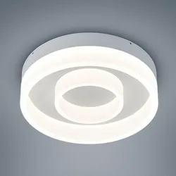 Helestra LIV LED Deckenleuchte in weiß matt dimmbar ø30cm hohe Lichtausbeute