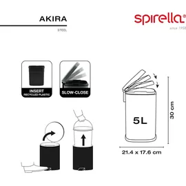 Spirella Akira 5 l graublau