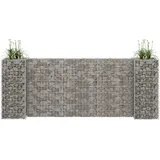 furnicato H-förmiger Gabionen-Pflanzkorb 260 x 40 x 100 cm