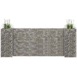 furnicato H-förmiger Gabionen-Pflanzkorb 260 x 40 x 100 cm