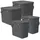 Rotho Aufbewahrungsbox 2x40l + 2x25l 4-tlg. grau