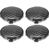 A ABSOPRO 4 Stück Nabendeckel 61mm Universal Radnabenkappen Felgenkappen Nabenkappen OD 61mm ID 56mm Felgendeckel Für Radnaben Auto