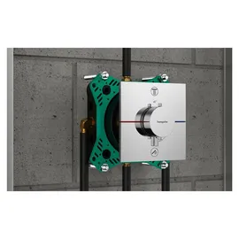 Hansgrohe ShowerSelect Comfort E Duschthermostat Unterputz für 2 Verbraucher Chrom 15572000