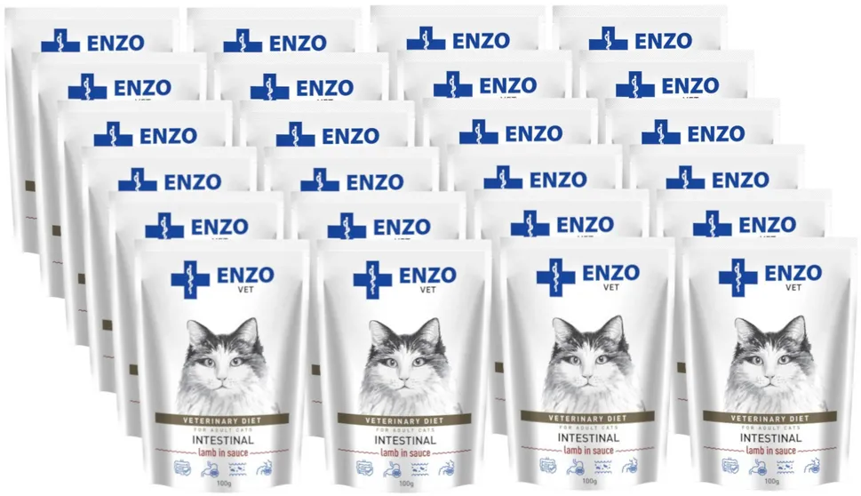 ENZO VET Intestinal mit Lammfleisch in Sauce für Katzen 24x100g