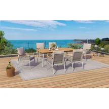 Garden Pleasure Tulum Set 7-tlg. Beige