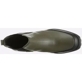 Heine Stiefelette in khaki-schwarz | Gr.: 38
