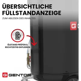 GENTOR Ölauffangwanne Leder 80 L schwarz