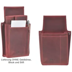 Greenburry Holster Leder zu Kellnerbörse Kellnertasche Vintage rustikale rot rusty red