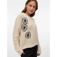 Vero Moda Rundhalspullover »VMLAURA LS O-NECK PULLOVER BOO« Vero Moda Black Detail:W. BIRCH S