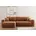 Eckcouch Polyester 2-Sitzer Kupfer