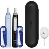 Oral B Oral-B iO Series 3 Duo matte black/ice blue mit Etui + 2. Handstück (31772)