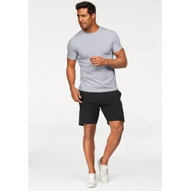 FRUIT OF THE LOOM FRUIT OF THE LOOM, Herren, Gr. M (44/46), N-Gr, schwarz, Sweatware, Obermaterial: 80% Baumwolle, 20% Polyester, unifarben, bequem kniefrei, Hosen Sweatshorts, Sommerhose in bequemer Form, Topseller