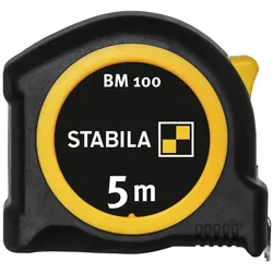 Stabila Taschenbandmaß BM 100 5m 19568 Bandbreite 19 mm Maßband Messen