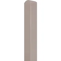 Andrewex Zaunpfosten Glatt 9 cm x 9 cm x 125 cm Grau