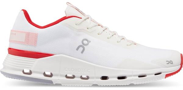 ON Damen Freizeitschuhe Cloudnova, White | Red, 37