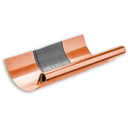 Dachrinnen-Dilatation Grömo, halbrund, Kupfer, verschiedene Größen (Ausführung: Nenngröße 500. Ø 250mm)