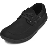 JACKSHIBO Barfußschuhe Herren Leicht Atmungsaktiv Barfussschuhe Minimalistische Barfuss Schuhe Mit Breite Zehenbox Und Zero-Drop Sohlen Schwarz 41 EU - 41 EU Weit