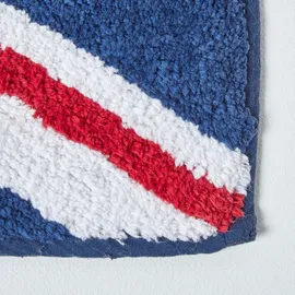 Homescapes Badematte Union Jack Blau/Weiß 45 x 75 cm
