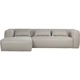 Woood Ecksofa Bean Stoff, links Hellgrau