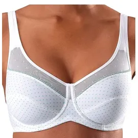 PETITE FLEUR Bügel-BH Damen schwarz-weiß+weiß-türkis Gr.95B