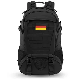Jueachy Militär Rucksack 30L Schwarz