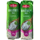 2x Wurzener Basmati Reis 2x500g, aromatisch duftend