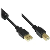 Good Connections GC M0080 - USB 2.0 Stecker auf B schwarz
