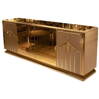 Xlmoebel Sideboard Modern Großes Hochglanz-Sideboard aus Holz (Anrichte), Hergestellt in Europa