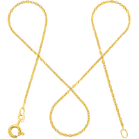modabilé Ankerkette 1,3mm Halskette Damen Kette 34cm-80cm lang Goldkette I 585 Gold 14 Karat 45cm