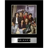 Fotodruck mit Autogramm von Friends, mit Passepartout