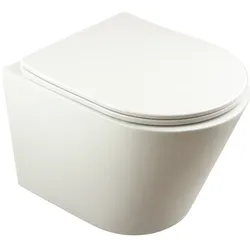 Hänge-WC inkl. Sitz mit Absenkautomatik – Weiß - Colby
