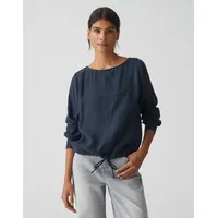 Opus Langarmbluse | Shirtbluse FORTI Regular aus Modal Mix Coal Blue, 34