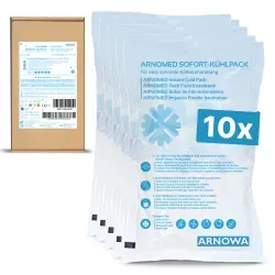 ARNOMED Sofortkältekompresse, Größe S 931-S-10 , 1 Karton = 10 Packungen à 10 Stück