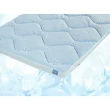 XDREAM, Topper kühlender Topper, 90x200, 140x200, 180x200 cm und weitere Größen, 6 cm hoch, ergonomischer Matratzentopper mit kühlendem Effekt weiß 180 cm x 200 cm x 6 cm
