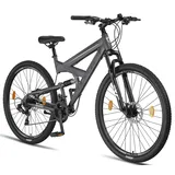 Licorne Bike Strong 2D Premium Mountainbike in 26, 27,5 und 29 Zoll Fahrrad für Jungen, Mädchen, Damen und Herren - Scheibenbremse vorne und hinten - Shimano 21 Gang-Schaltung -