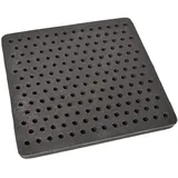 SEZAM Gussrost mit Löchern Ofenrost Ascherost Gußrost Kaminrost passend Kaminofen Tafelrost Rost Ofengitter Feuerrost Kohlerost Eckrost Verschiedene Abmessungen (27 x 26 cm)