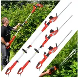 Hecht Teleskop-Heckenschere Elektro 675 mit 51cm Schnittlänge 750W, bis 4 m Arbeitshöhe, 28 mm Schnittstärke