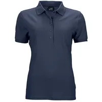 James & Nicholson Damen Elastic Piqué Poloshirt JN709, navy-blau,