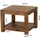 FineBuy Couchtisch Sheesham Braun 60 x 60 cm