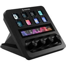 Elgato Stream Deck + XLR - Audio-Mixer & Controller, USB-Mikrofon-Schnittstelle für XLR-Mikrofone, Kompatibel mit Podcasting, Streaming, Drehregler und LCD-Tasten, PC/Mac