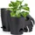luxuskollektion Blumentopf selbstbewässernd 15,2 cm Ø 15,2 cm Schwarz
