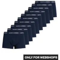 JACK & JONES Solid Boxershorts blau M 10er Pack