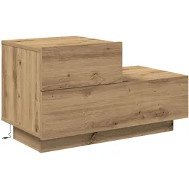vidaXL Nachtschrank Artisan-Eiche 70 x 36 x 40,5 cm Braun