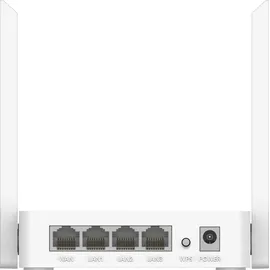 Cudy WR300 Router Wireless Fast Ethernet 300Mbps Single Band 2.4GHz Bianco - Weiß/Silber/Schwarz