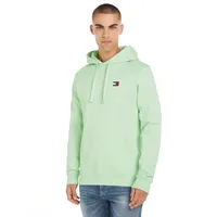 Tommy Jeans Kapuzensweatshirt TOMMY JEANS "TJM REG BADGE HOODIE EXT" Gr. L, grün (opal green) Herren Sweatshirts mit Kordel