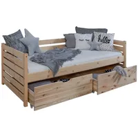 TICAA Sofabett Naomi inkl. 2x Schubkästen, 90x200