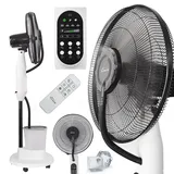 Tronitechnik TroniTechnik® Standventilator mit Wasser, Ventilator mit Wasserkühlung Sprühnebel Raumbefeuchter 75W