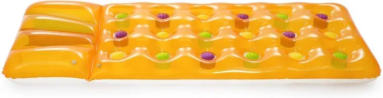 Bestway Schwimmteppich Summer ColorsTM, Orange, mit Kissen